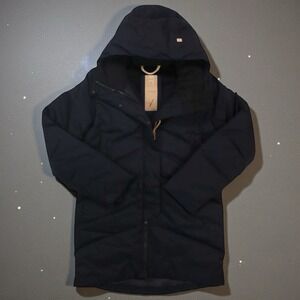 Indyeva Ayaba Simplified Down Parka Women's Medium Black Luxury Winter Coat NWT